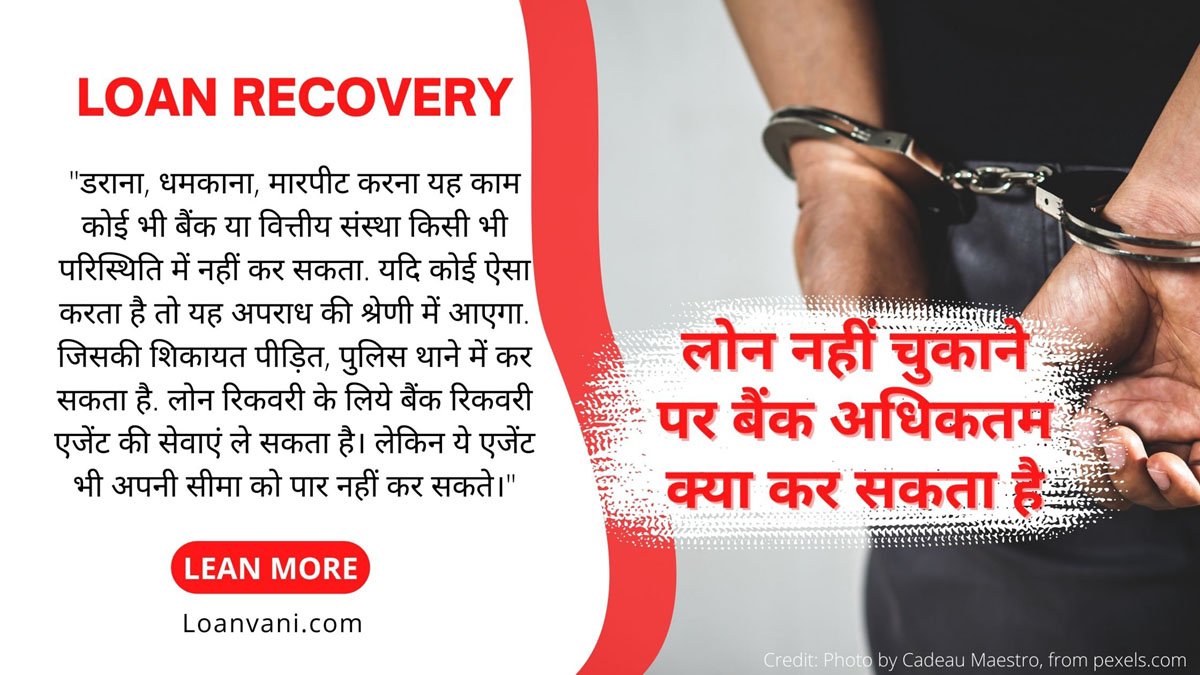 Loan recovery niyam hindi