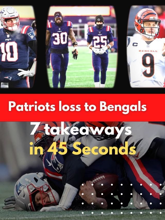 NFL: 7 Keys from Patriots loss to Bengals