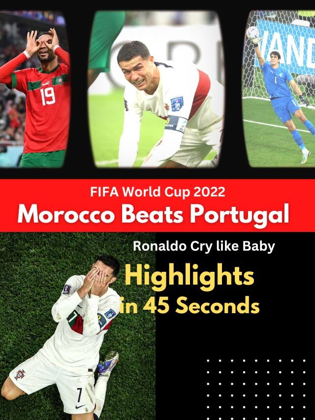 Soccer World Cup, Fifa Quaterfinal, Morocco Beat Portugal