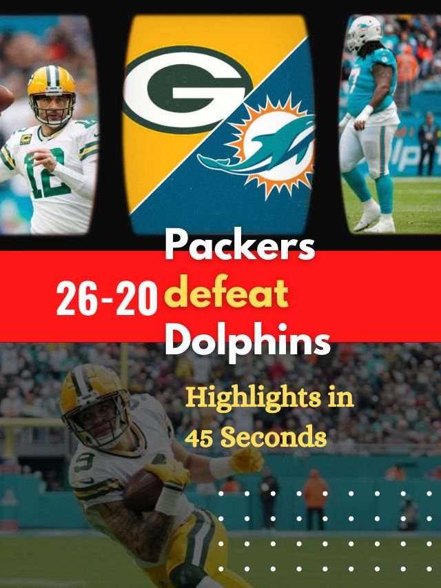 Packers dolphin match, packers defeat dolphins, NFL Scores Today, NFL Highlights, NFL games today, NFL